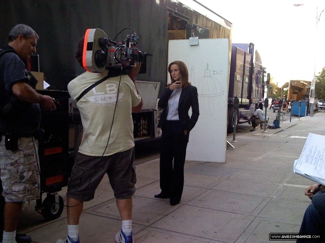 Annie Wersching filming temporary scene 24 Season 7