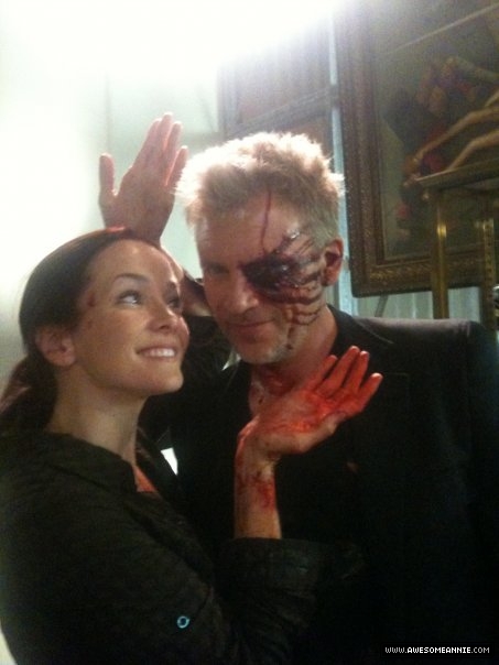 Annie Wersching and Callum Keith Rennie