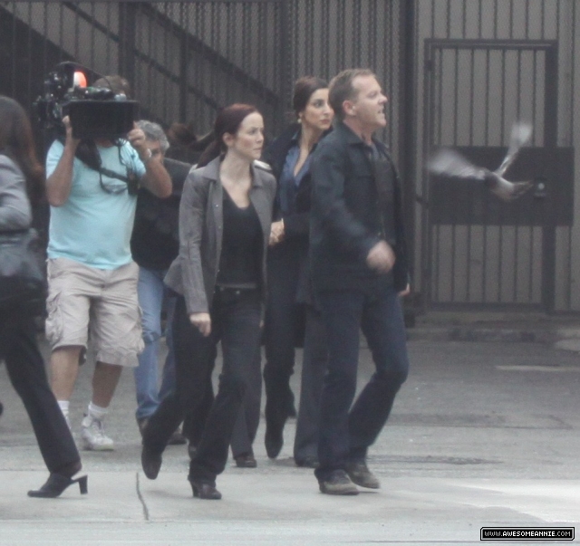 Annie Wersching filming 24 Season 8 Episode 15