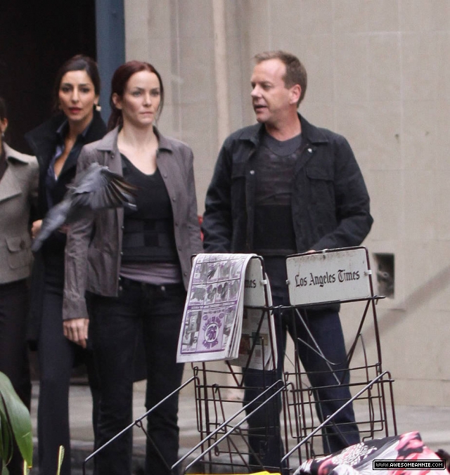 Annie Wersching filming 24 Season 8 Episode 15