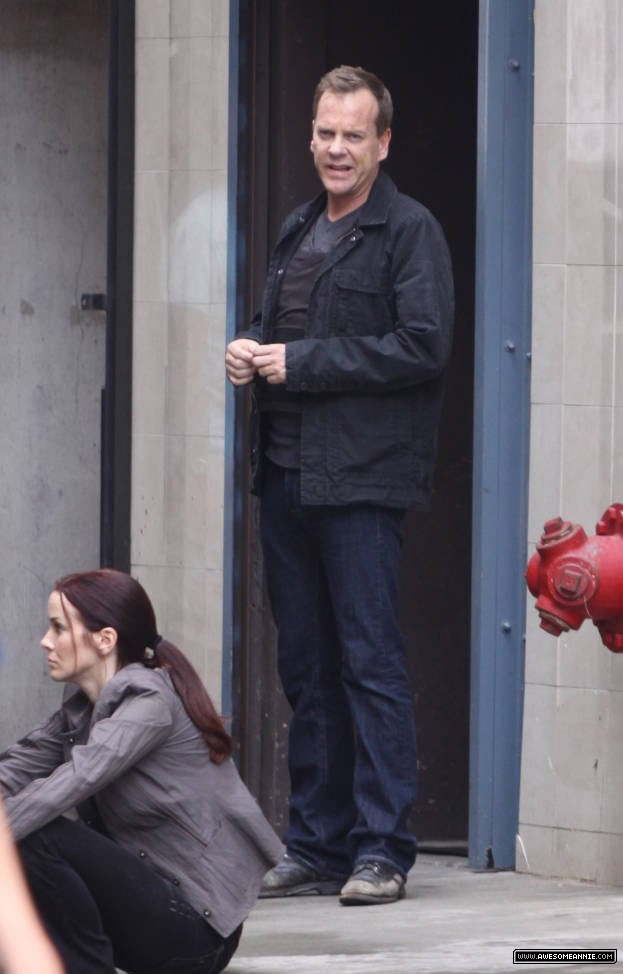 Annie Wersching filming 24 Season 8 Episode 15