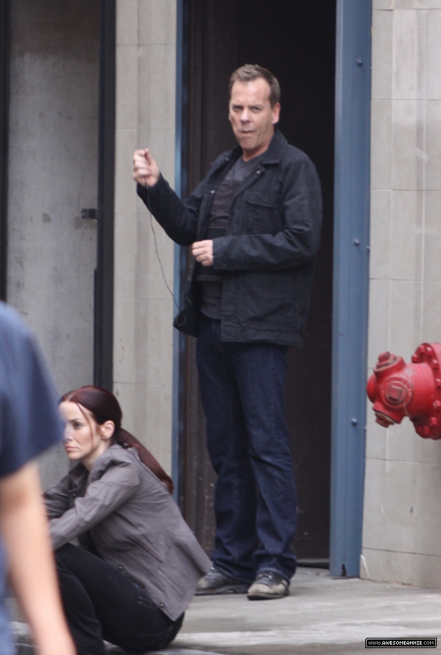 Annie Wersching filming 24 Season 8 Episode 15