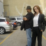 Annie Wersching and 24 director Jon Cassar