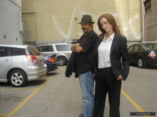 Annie Wersching and 24 director Jon Cassar