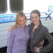 Annie Wersching and Katee Sackhoff behind the scenes