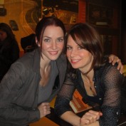 Annie Wersching and Mary Lynn Rajskub inside CTU