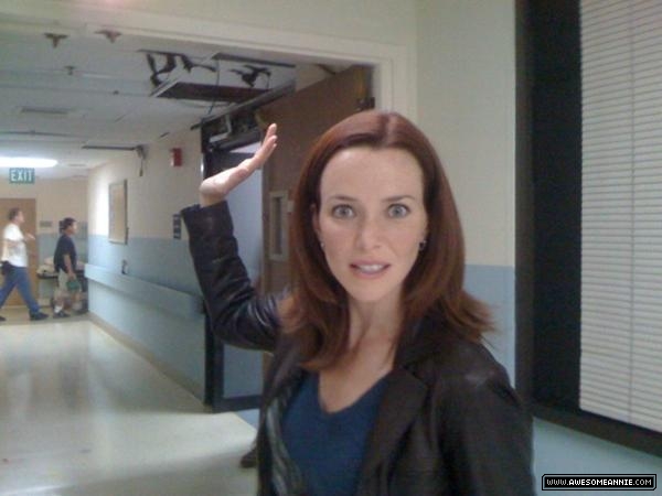 Annie Wersching Hospital Slap Behind the Scenes