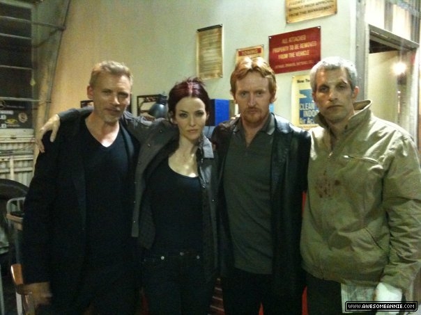 Annie Wersching with Callum Keith Rennie, Tony Curran, Jon Sklaroff 24 Season 8