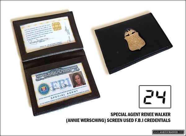 Renee Walker FBI badge prop