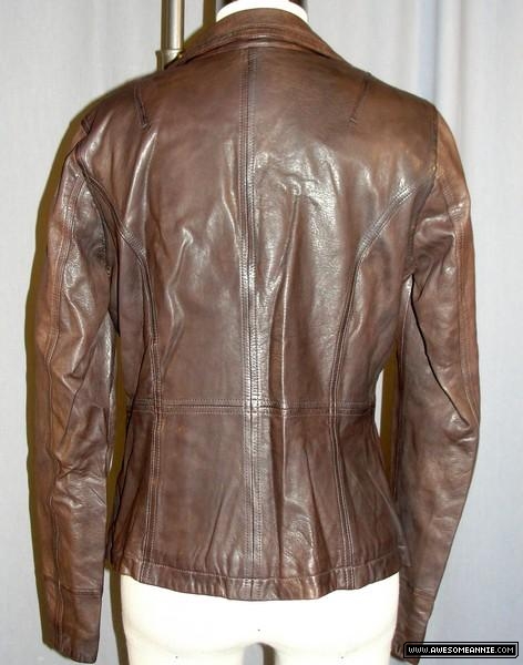 Renee Walker's leather Gap jacket 24 Season 7 - Back