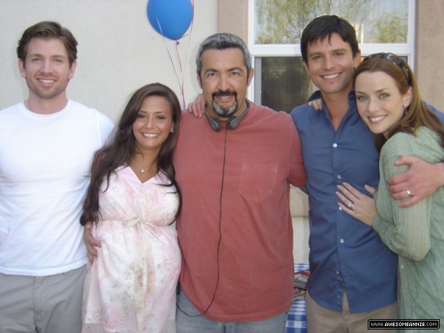 Annie Wersching with Company Man cast