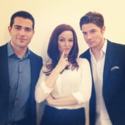 Annie Wersching with Jesse Metcalfe and Josh Henderson