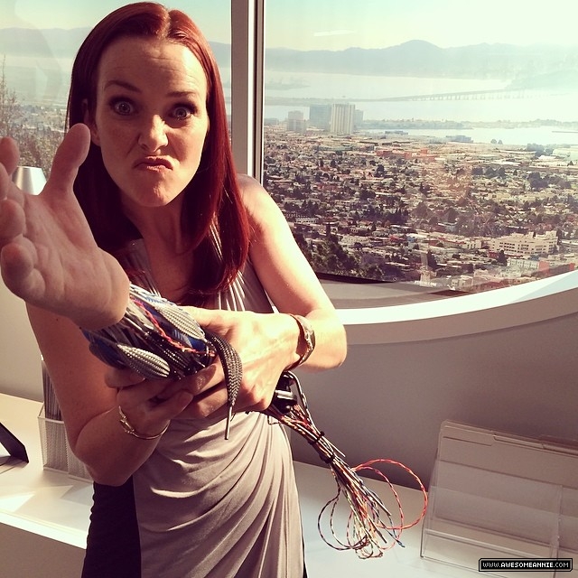 Annie Wersching behind the scenes on Extant