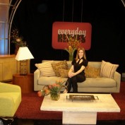 Annie Wersching on General Hospital's Everyday Heroes set