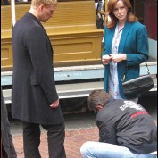 Annie Wersching and Kevin McKidd behind the scenes of Journeyman