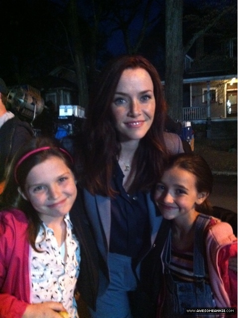 Annie Wersching with Cameron Protzman and Ashley Boettcher on Partners