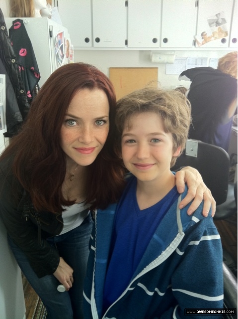 Annie Wersching and Garrett Ryan on Partners set