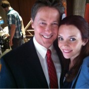 Annie Wersching and John Allen Nelson on Partners pilot set