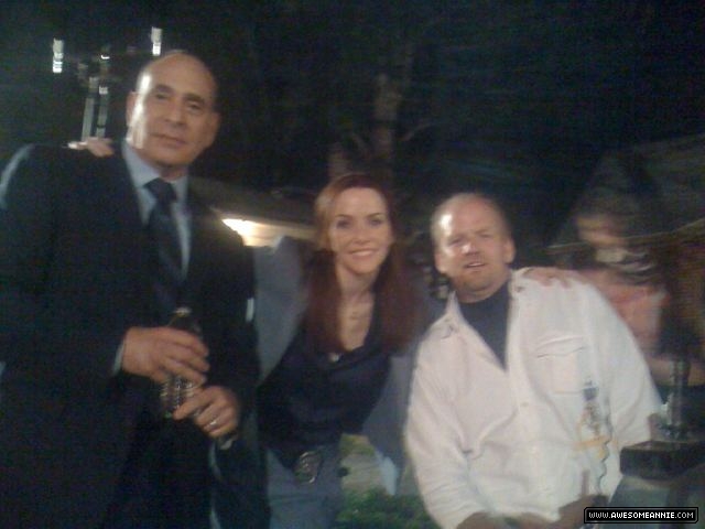 Annie Wersching with Nestor Serrano and Ed Bernero