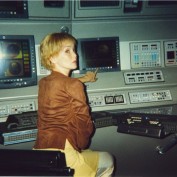 Annie Wersching on set of Star Trek Enterprise
