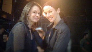 Mary Lynn Rajskub and Annie Wersching on 24's CTU set