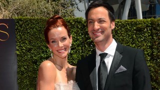 Annie Wersching and husband Stephen Full at 2014 Creative Arts Emmy Awards