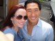 Annie Wersching and Daniel Dae Kim on set of Hawaii Five 0