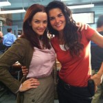 Annie Wersching and Angie Harmon on Rizzoli and Isles set Annie Wersching and Angie Harmon on Rizzoli and Isles set