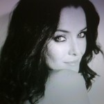 Annie Wersching portrait black white